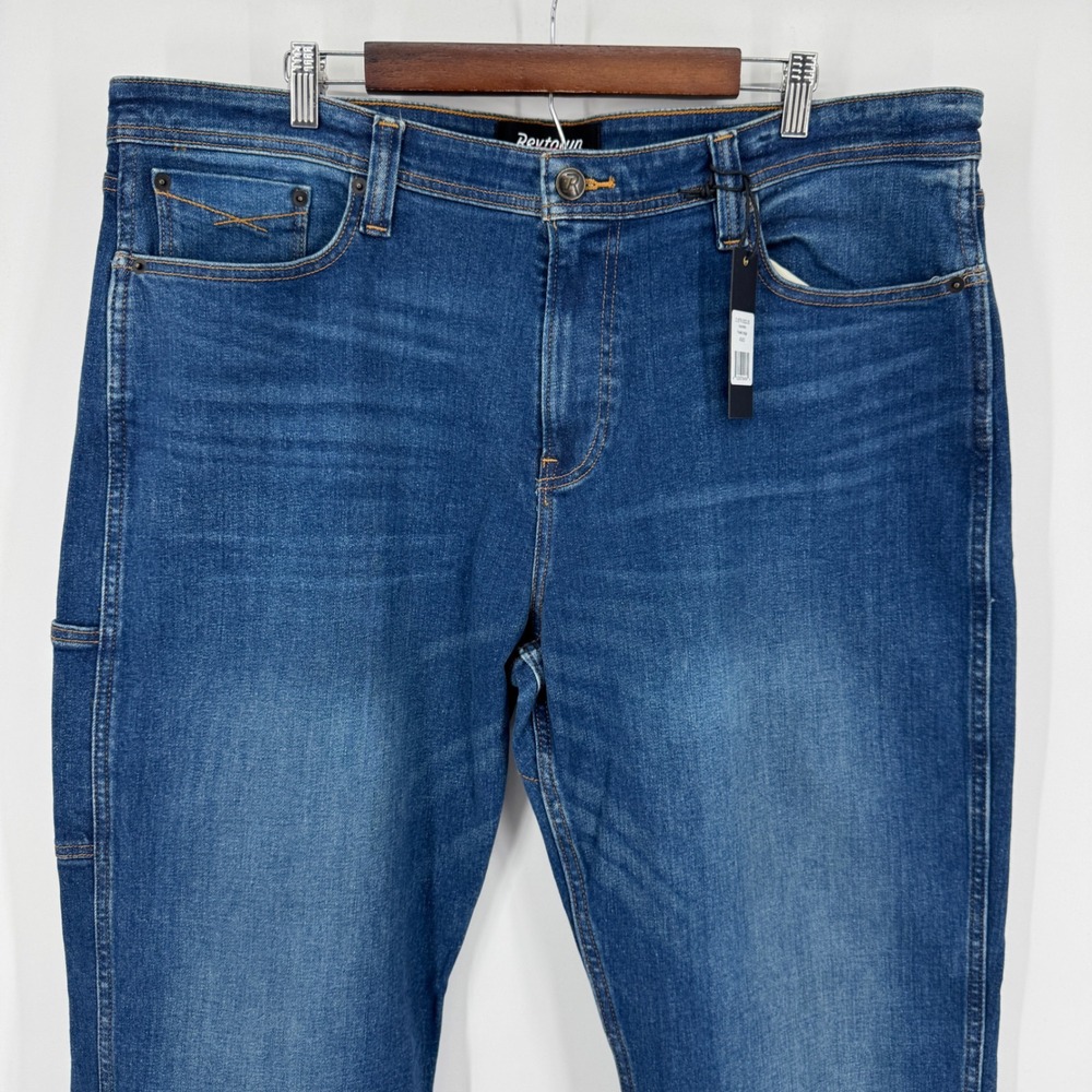 Revtown Automatic Jeans Mens 40 X‎ 32 Faded Indigo Blue Denim Work NWT